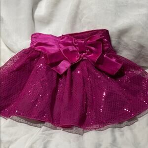 Jenny & Me hot pink sequin skirt 4 Guc